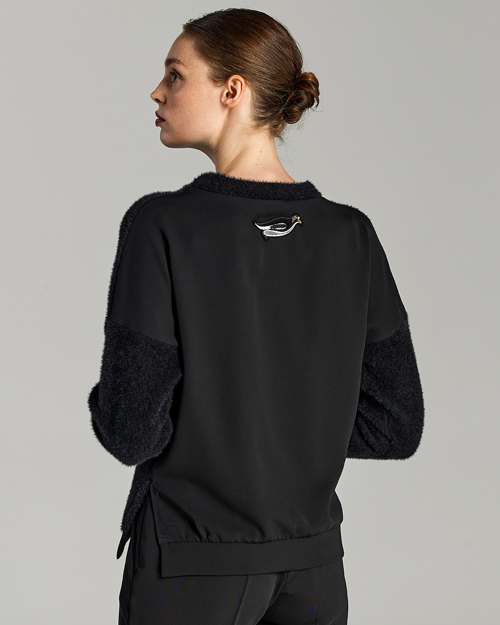 Μπλούζα τύπου χνουδωτή