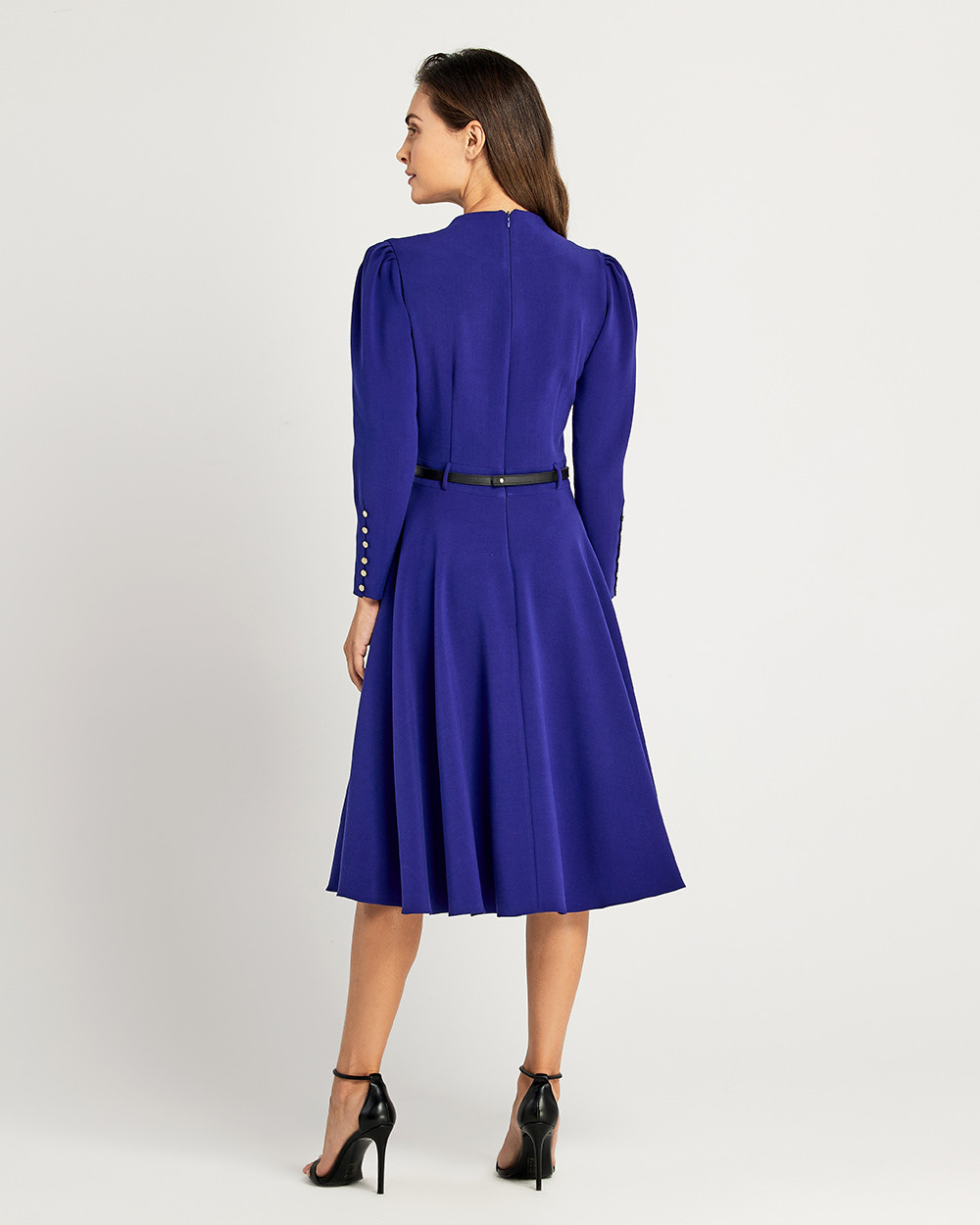 Φόρεμα κρουαζέ με ζώνη