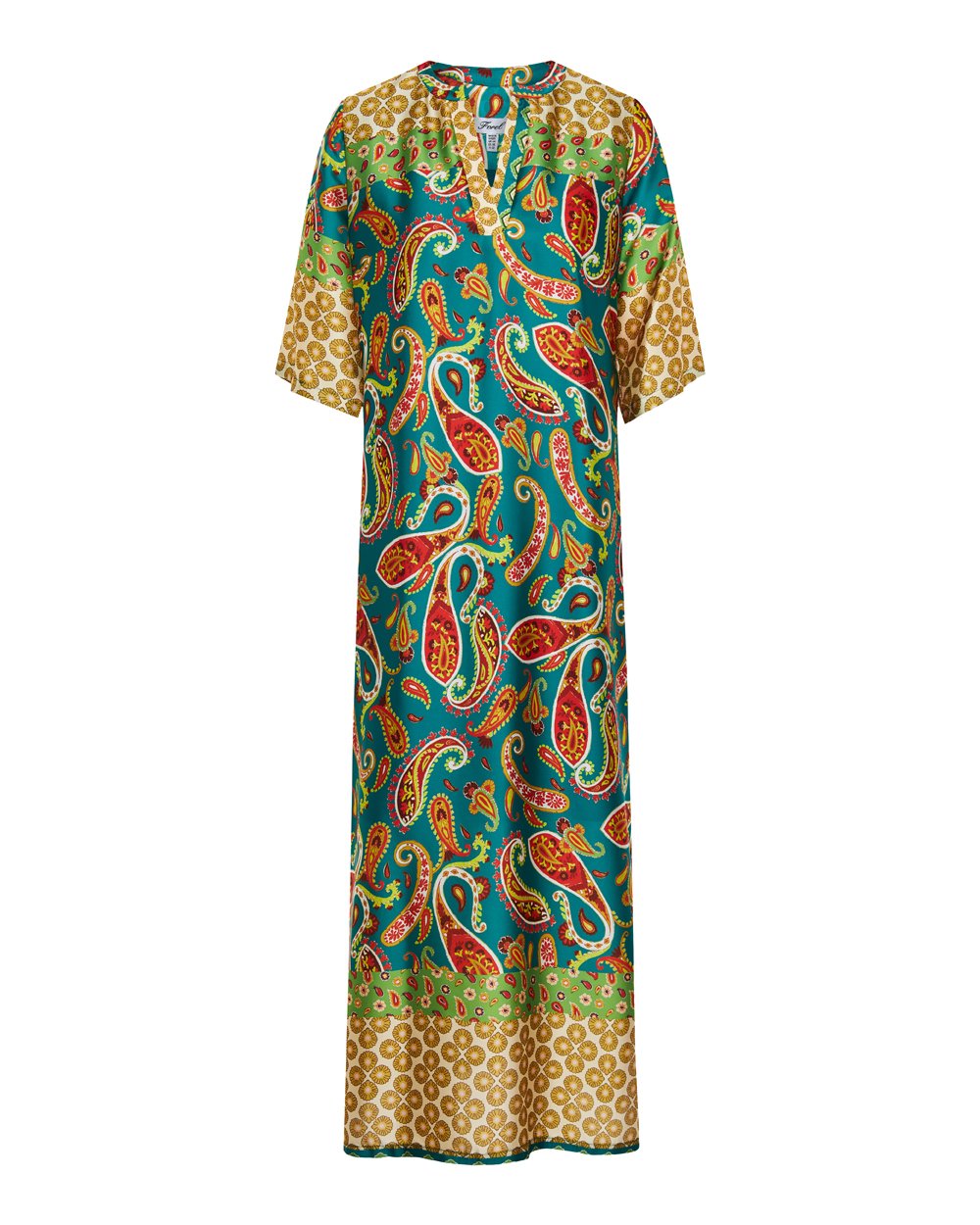 Φόρεμα καφτάνι με λαχούρια