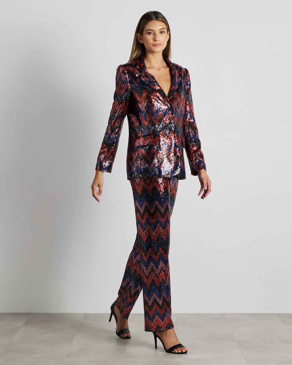 Σακάκι σε γεωμετρική παγιέτα