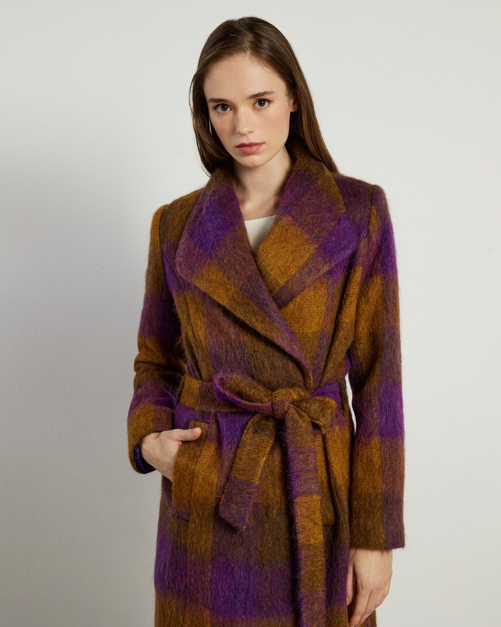 Παλτό midi wool blend