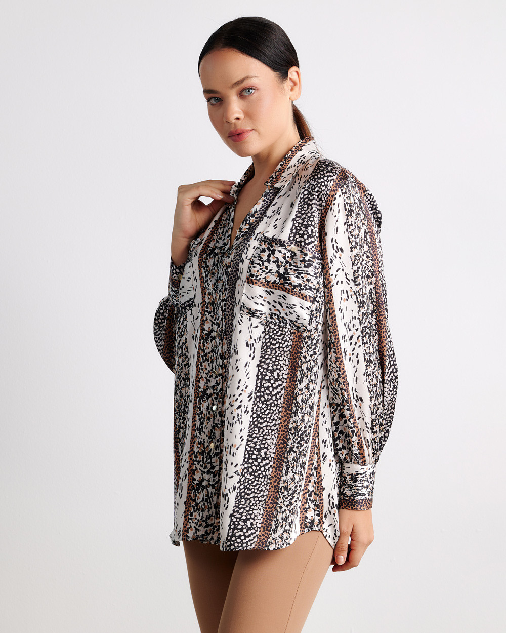 Πουκάμισο σε animal print