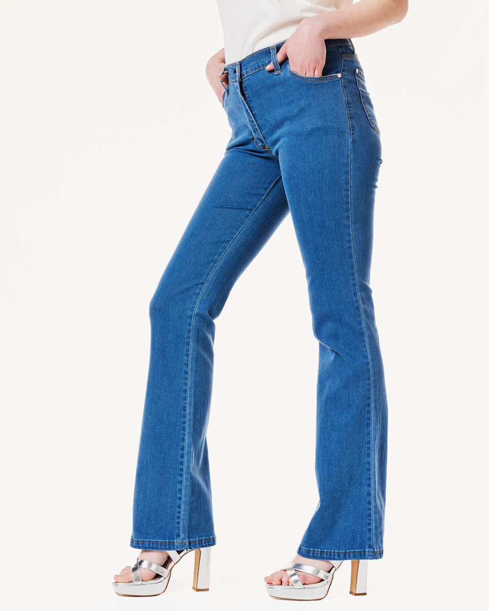 Παντελόνι denim καμπάνα