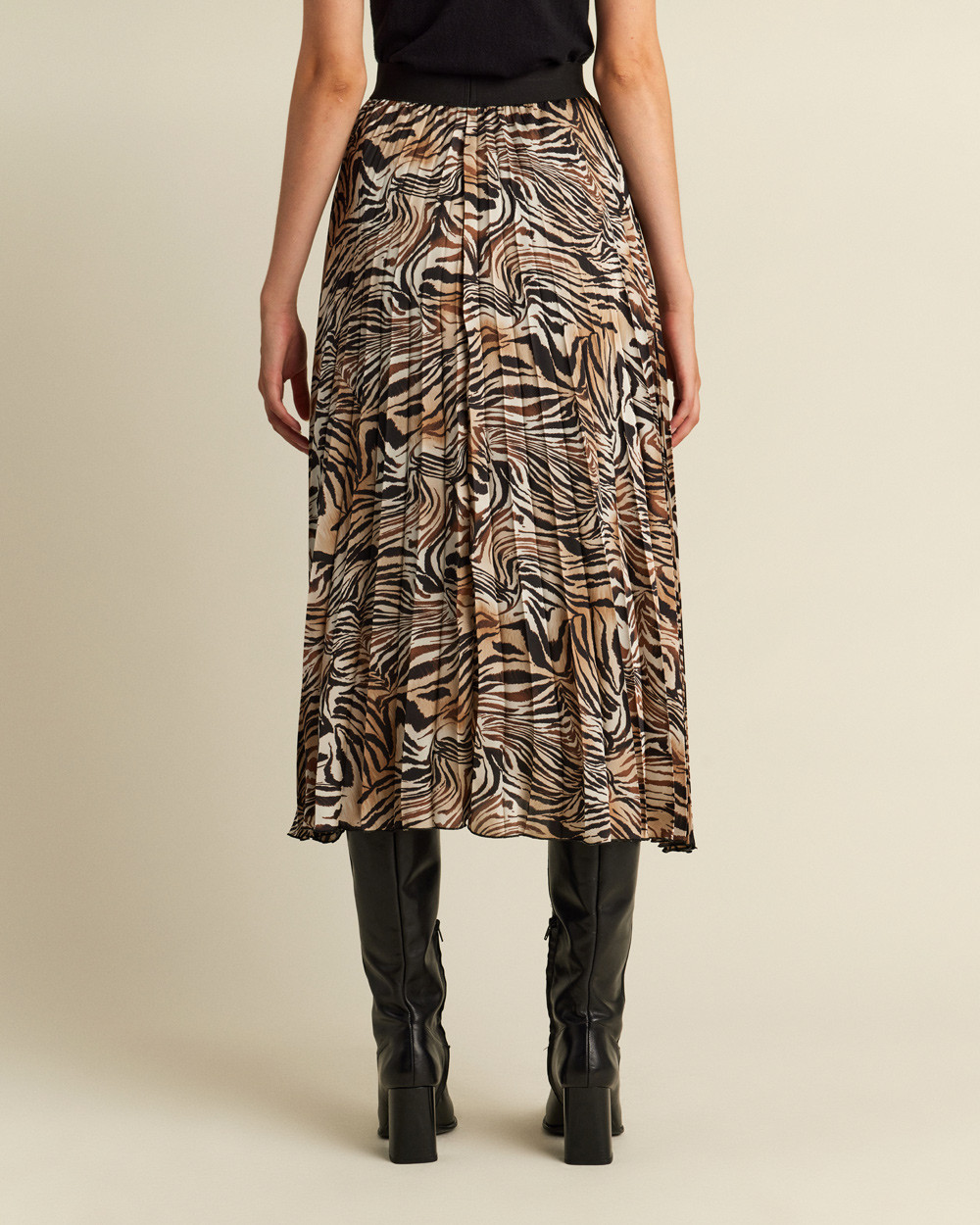 Φούστα πλισέ animal print