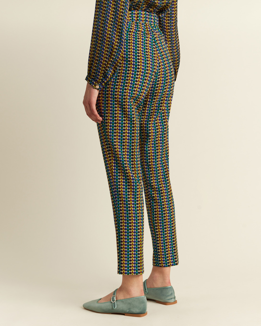 Παντελόνι κρεπ εμπριμέ