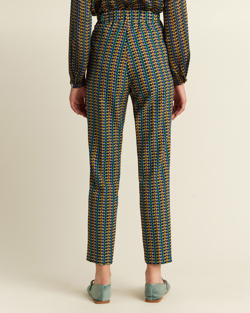 Παντελόνι κρεπ εμπριμέ