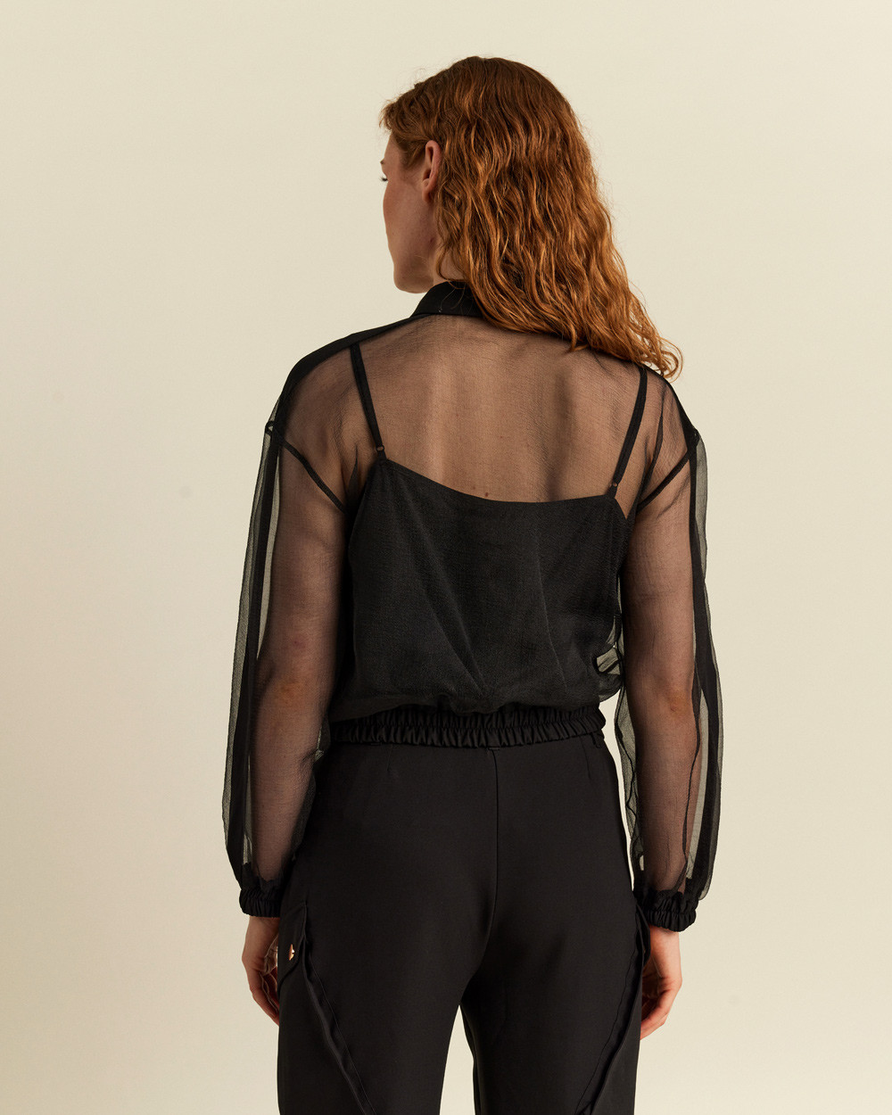 Bomber jacket οργάντζα