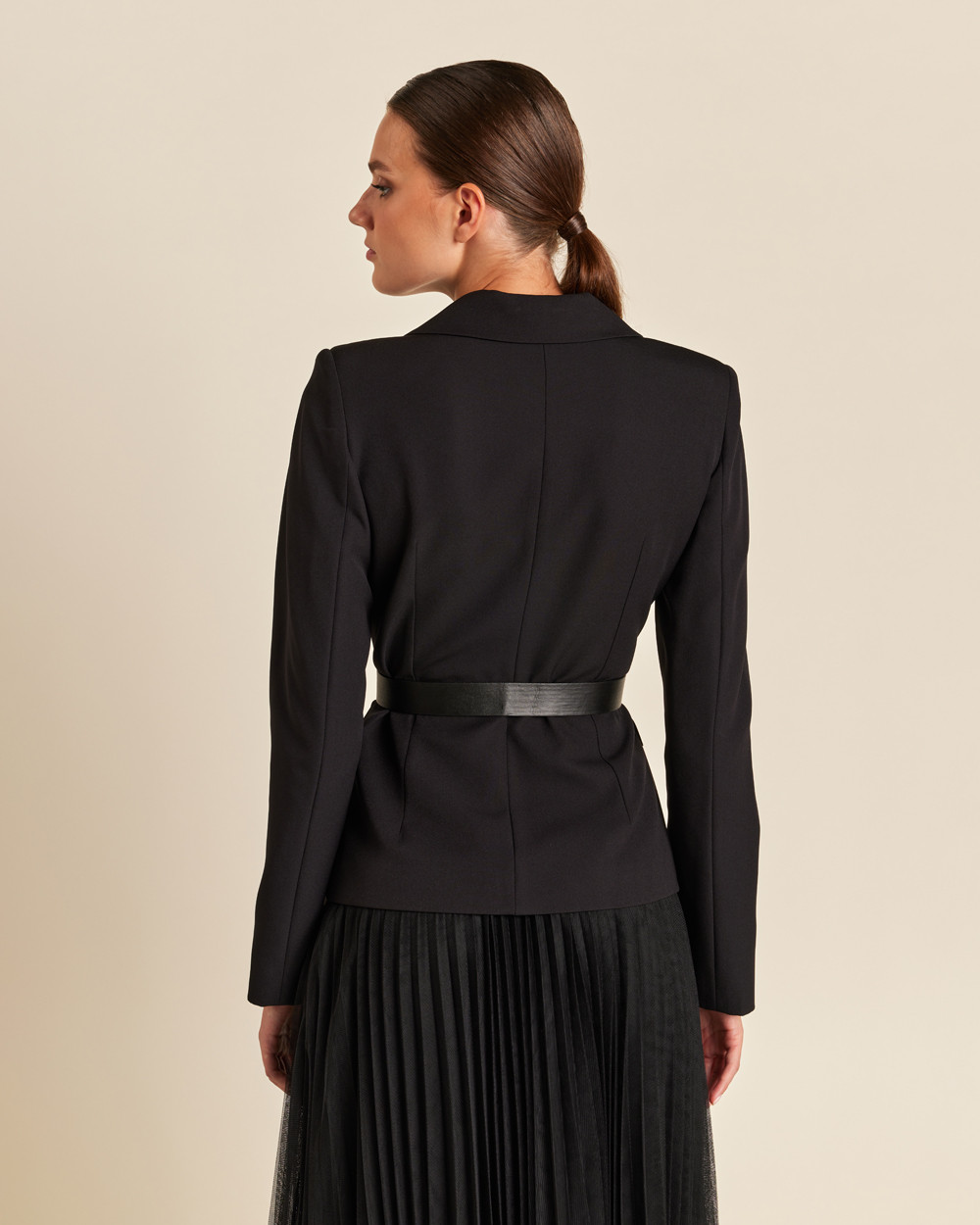 Σακάκι κρεπ μεσάτο κρουαζέ