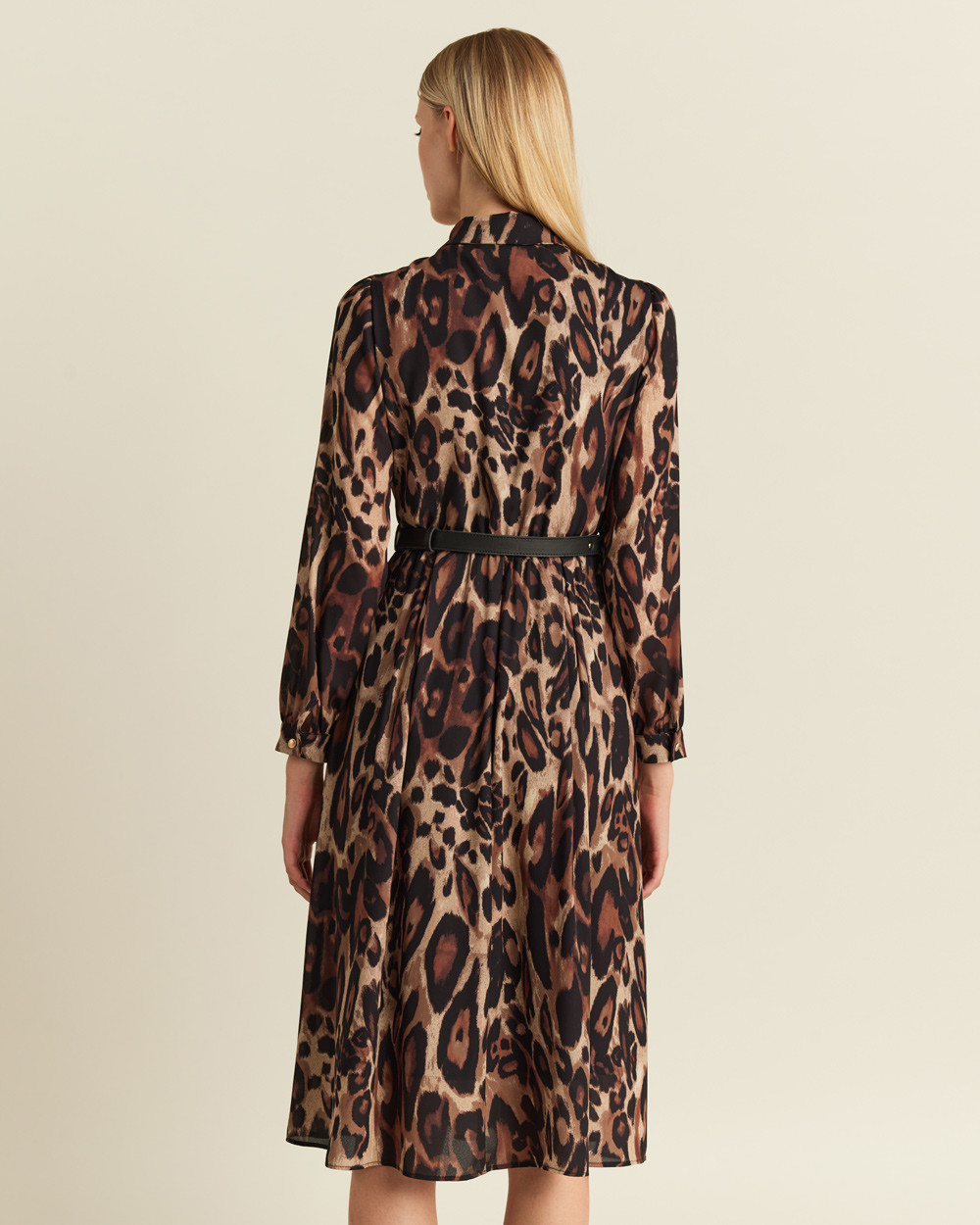 Φόρεμα midi animal print