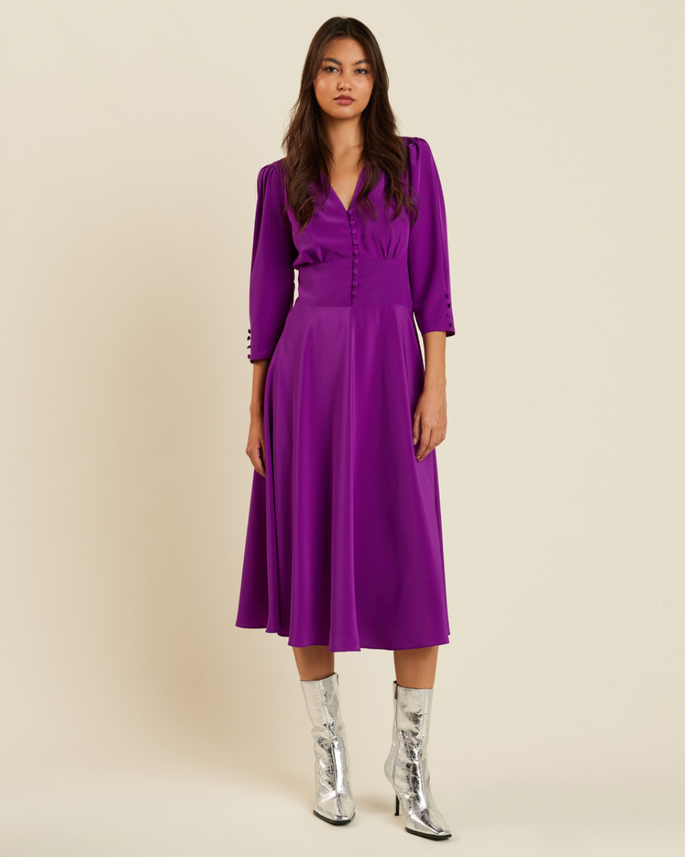 Φόρεμα satin midi