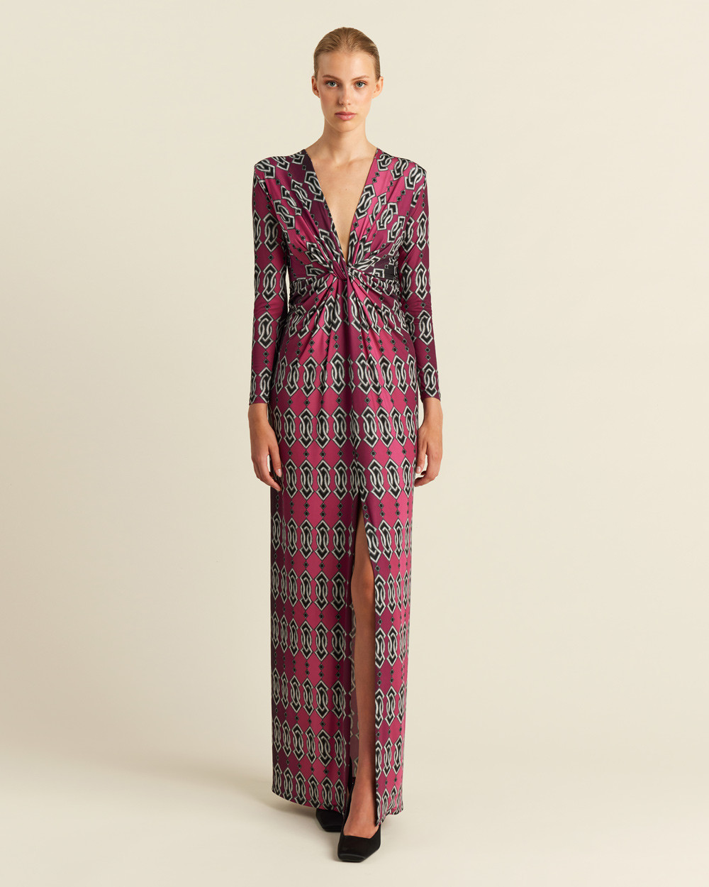 Φόρεμα maxi satin