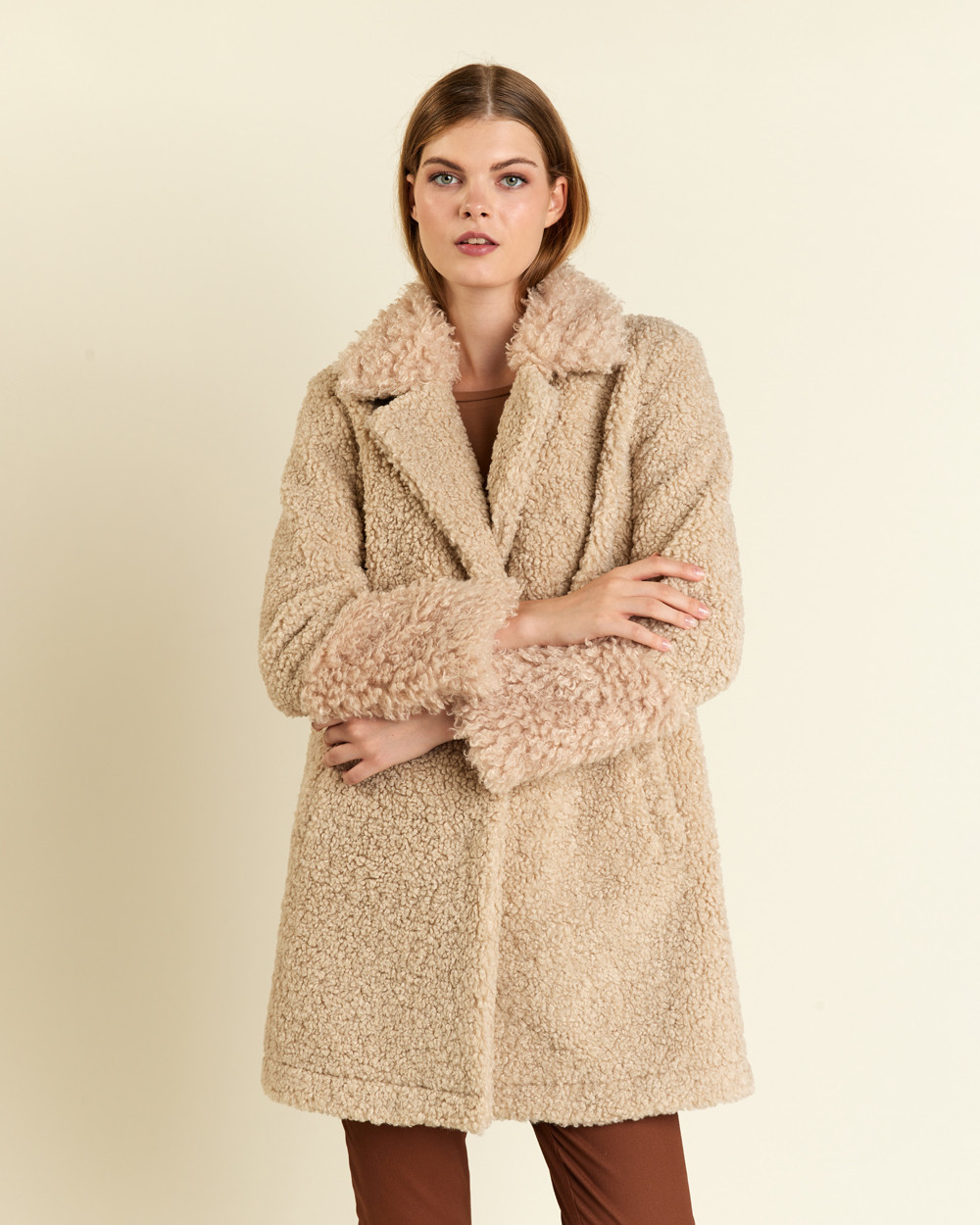 Πανωφόρι με συνθετική γούνα