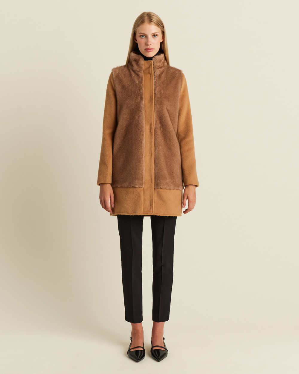 Ημίπαλτο με οικολογική γούνα