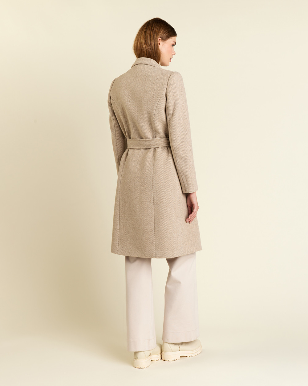 Παλτό σταυρωτό wool blend