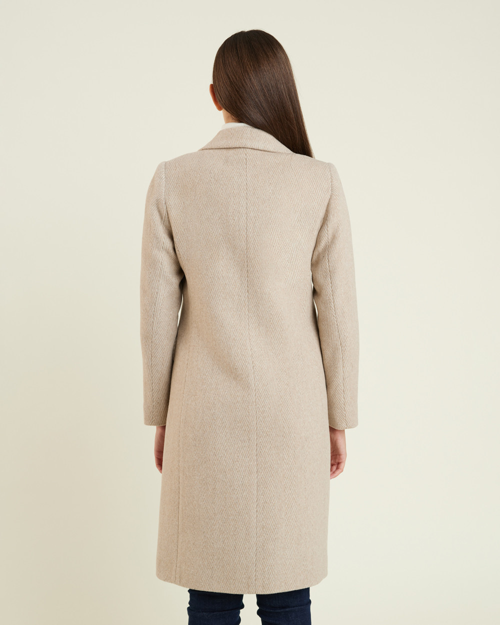 Παλτό ψαροκόκκαλο wool blend