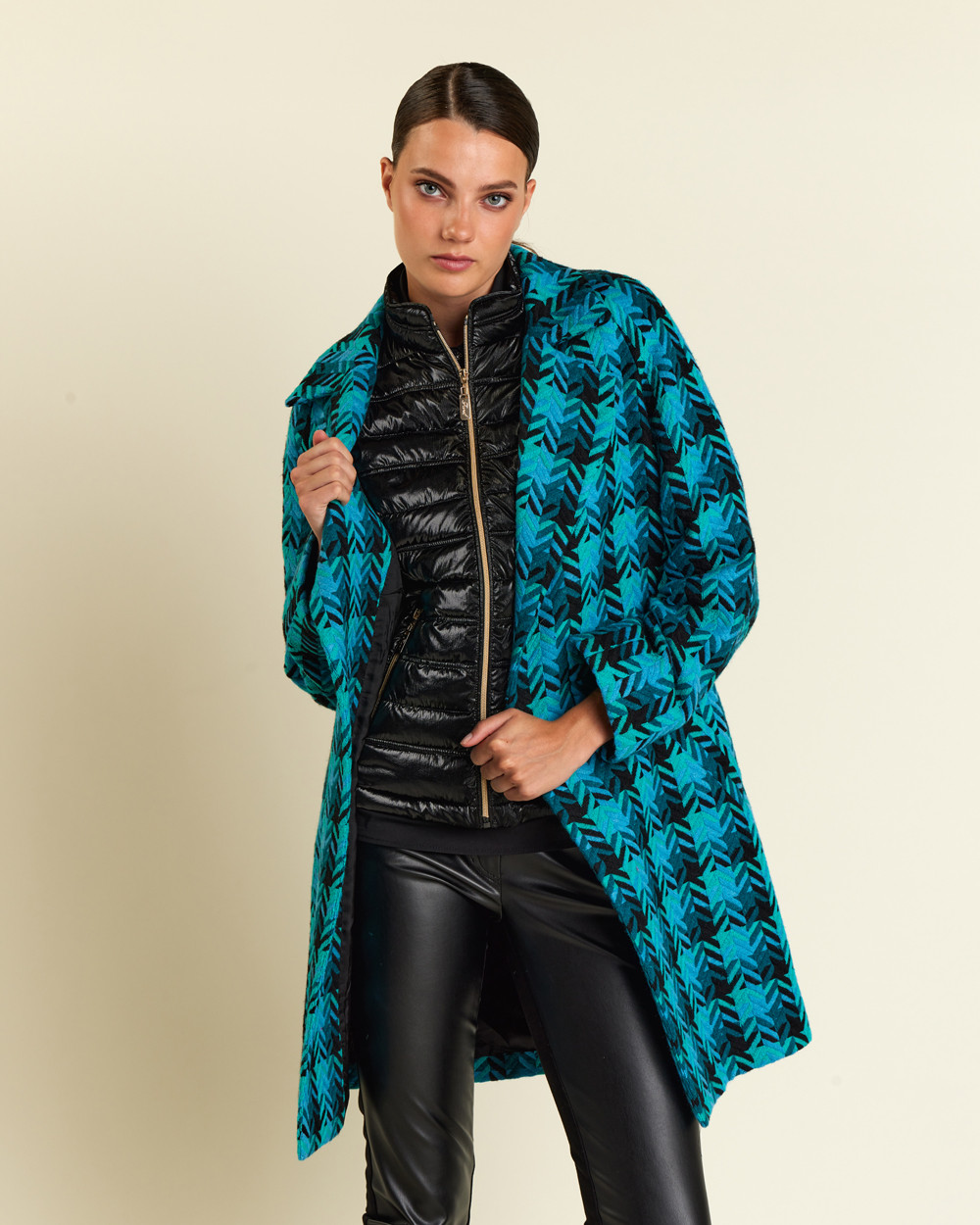 Παλτό ζακάρ με ζώνη