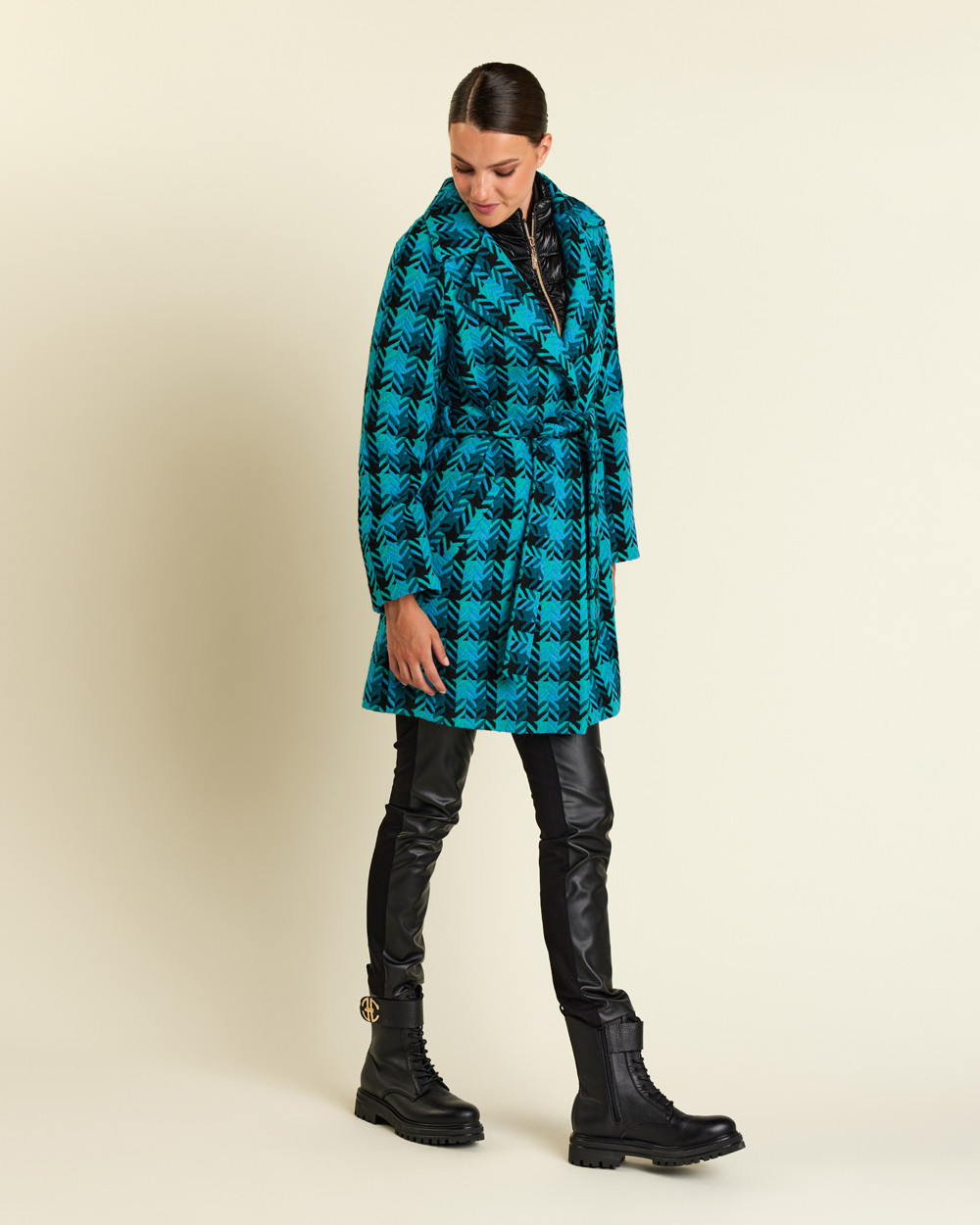 Παλτό ζακάρ με ζώνη