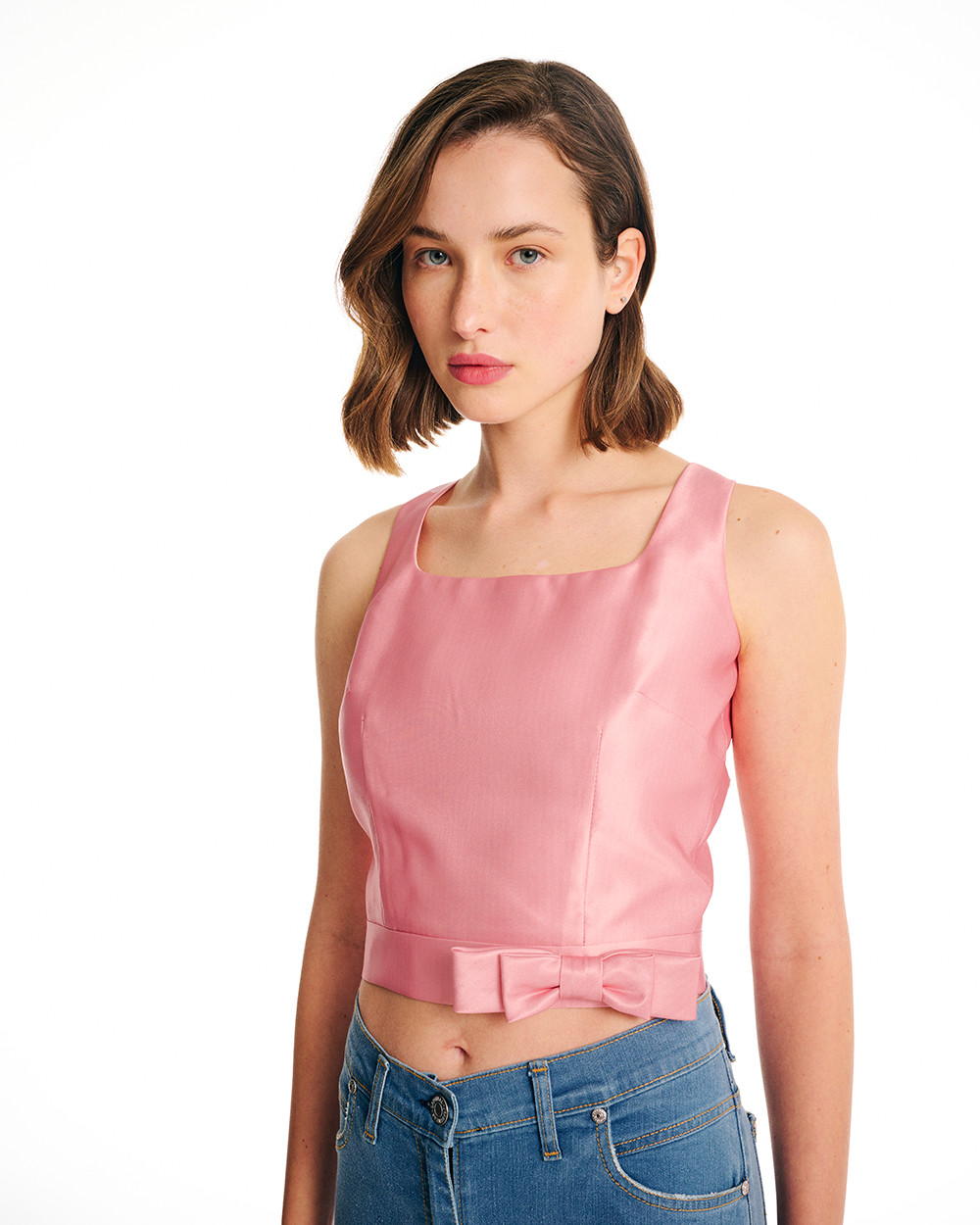 Crop top satin