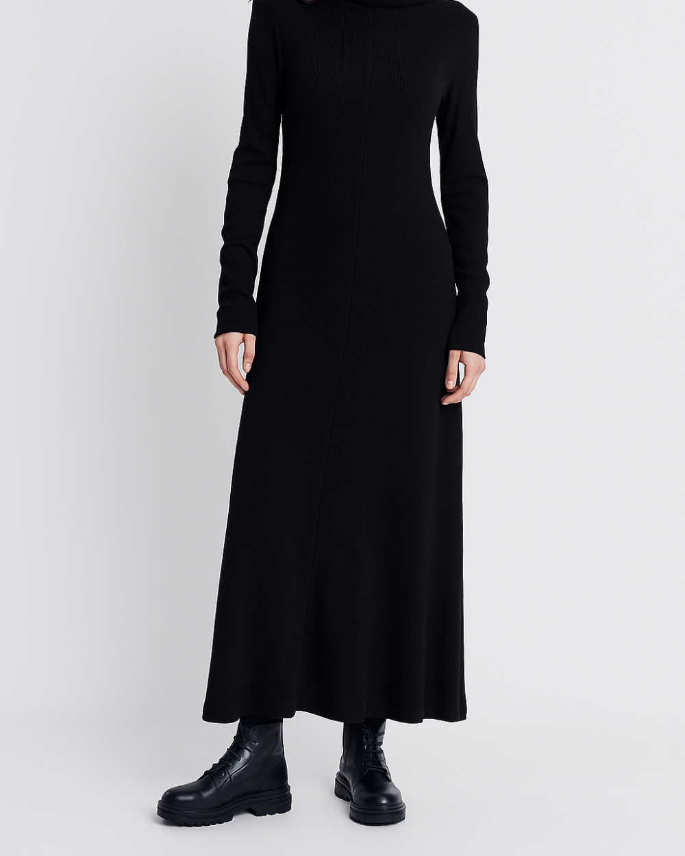 Φόρεμα με πλέξη ριπ