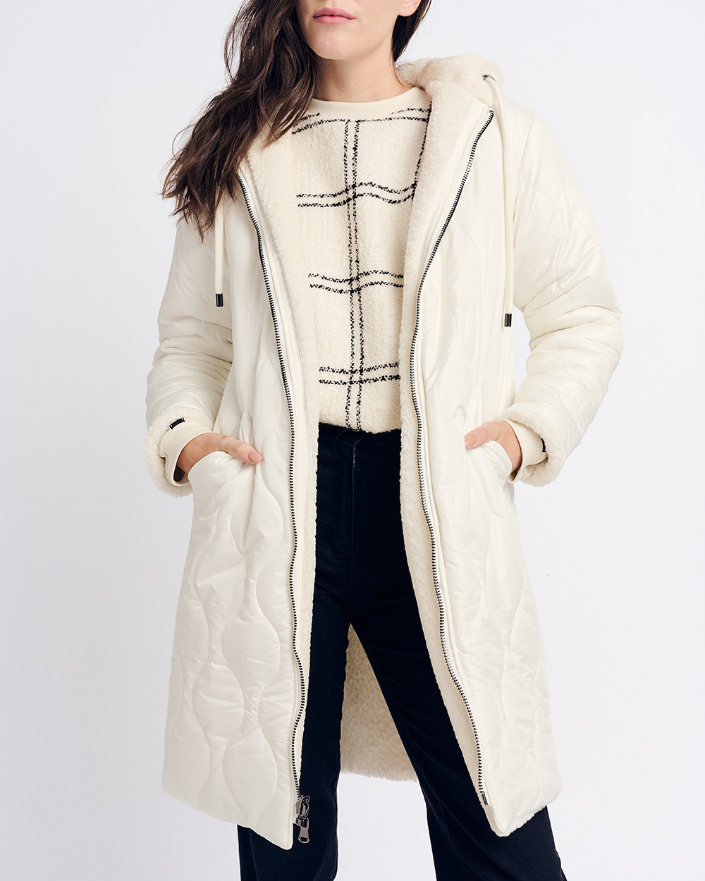 Μπουφάν διπλής όψης με γούνα