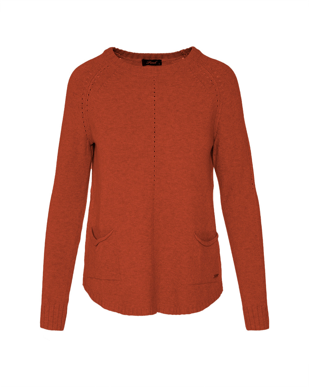 Πλεκτή μπλούζα μακριά με τσέπες