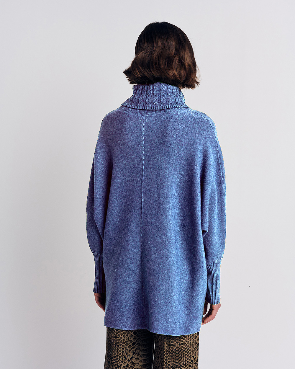 Πλεκτή μπλούζα ζιβάγκο