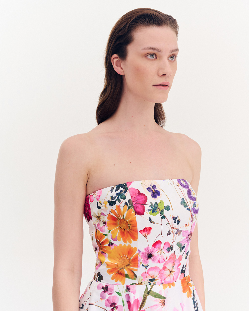 Φορεμα στράπλες floral
