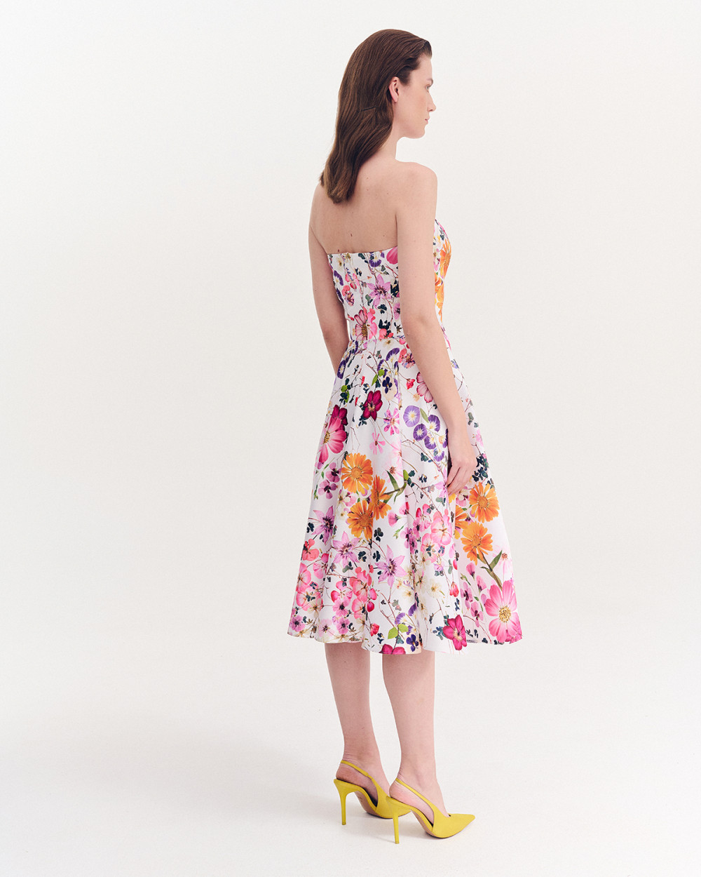 Φορεμα στράπλες floral
