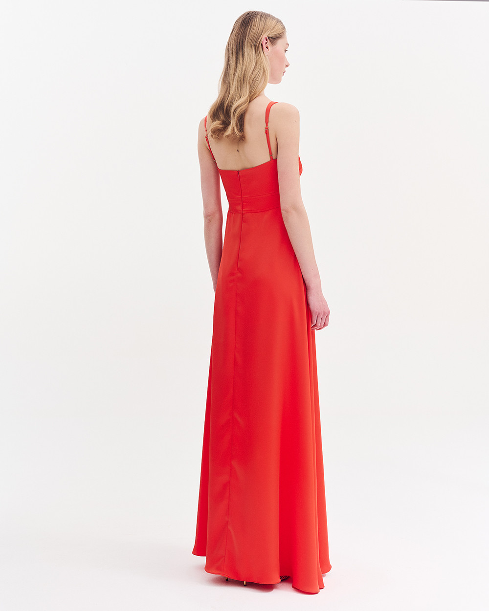 Φόρεμα αμπιγιέ satin maxi