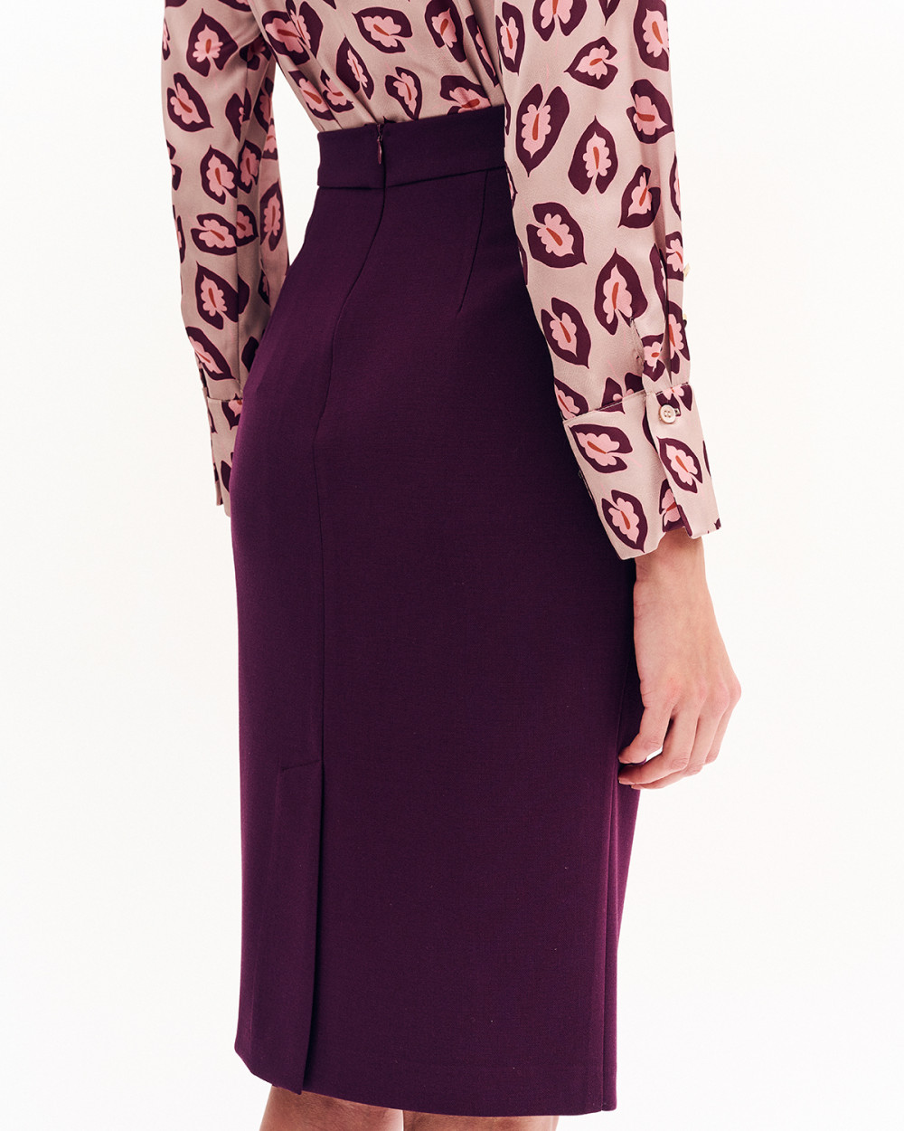 Φούστα pencil με κουμπιά