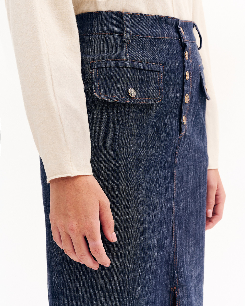 Φούστα pencil ψηλόμεση  τζιν