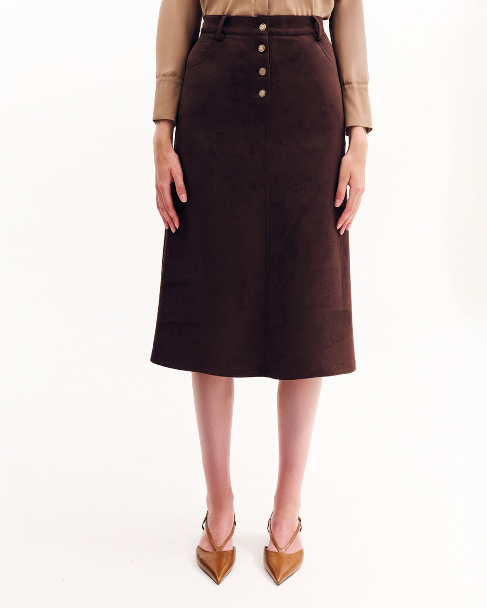 Φούστα με όψη καστόρ