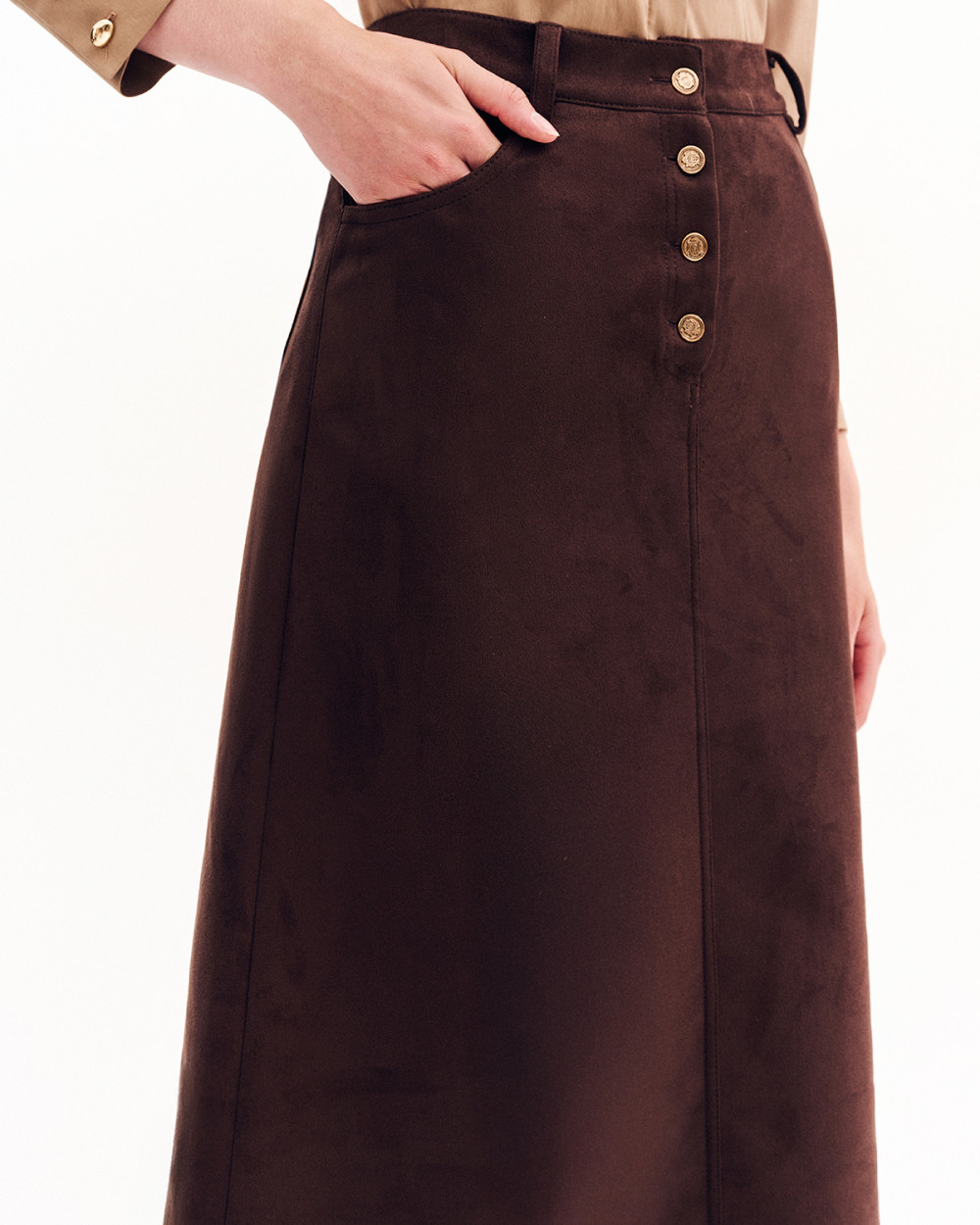 Φούστα με όψη καστόρ