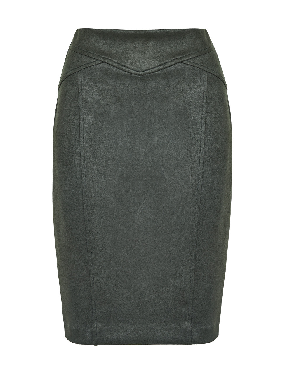 Φούστα σε σουέντ όψη pencil