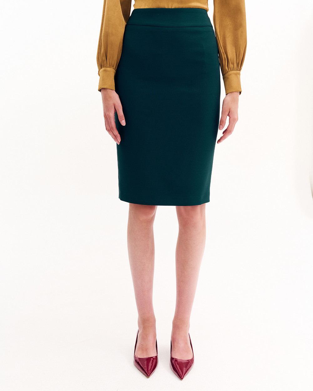 Φούστα pencil κρεπ