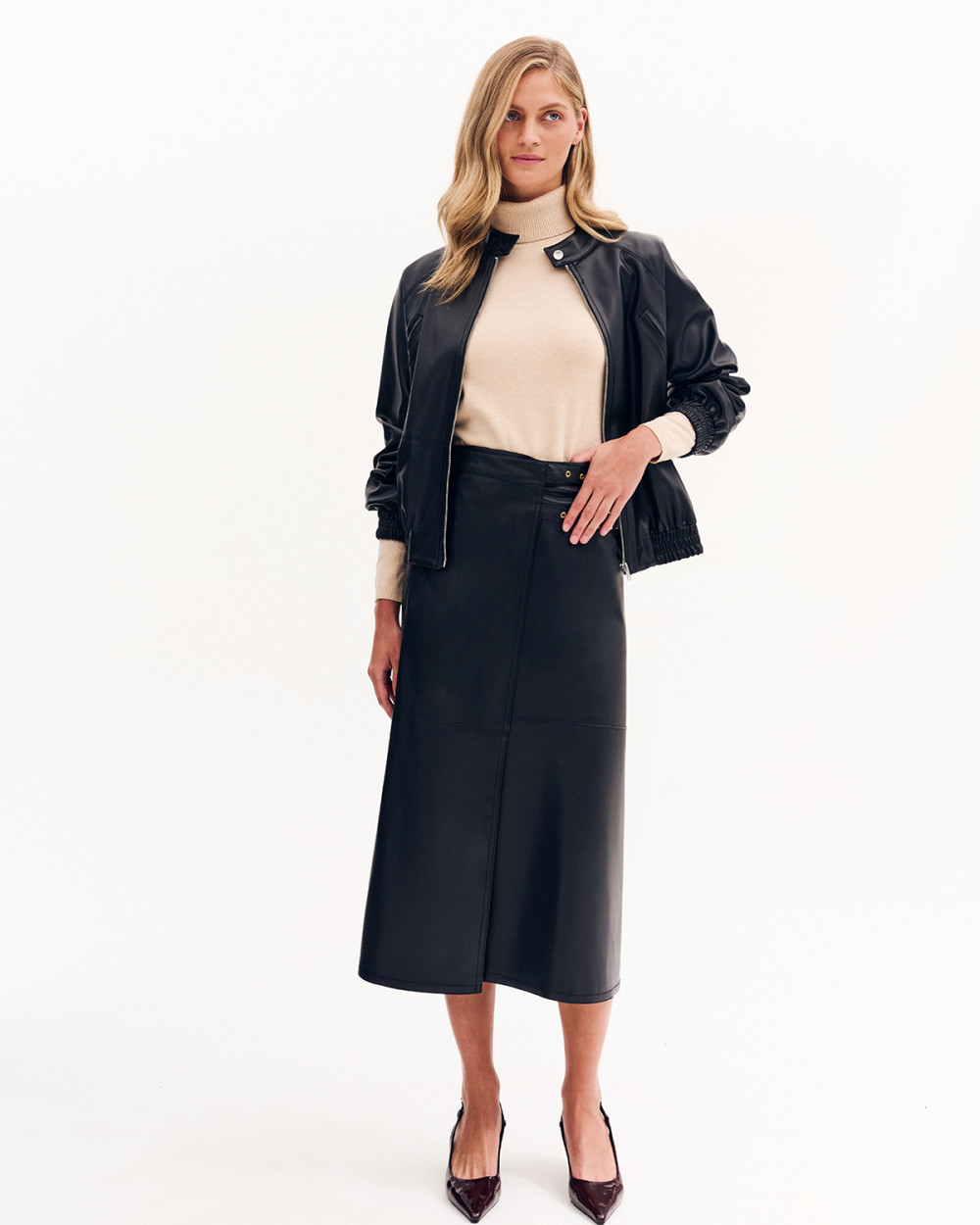 Φούστα φάκελος δερματίνη