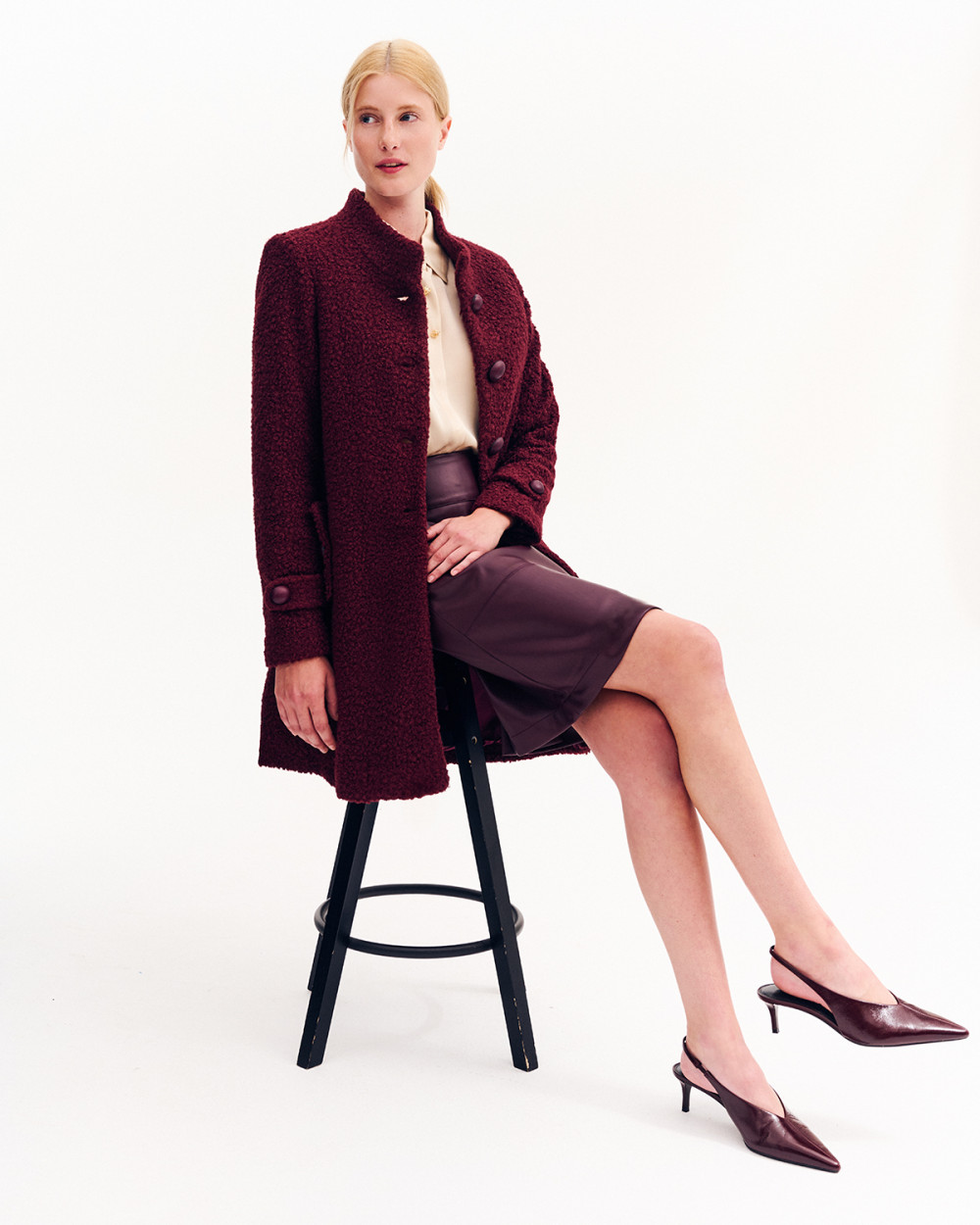 Φούστα pencil δερματίνη