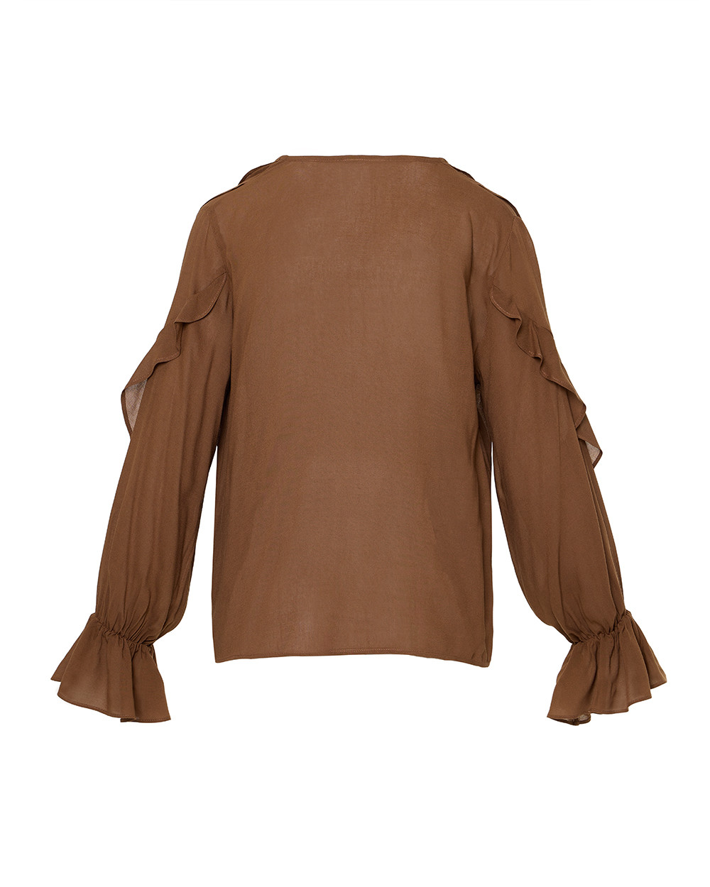 Μπλούζα με δέσιμο και βολάν Case Study