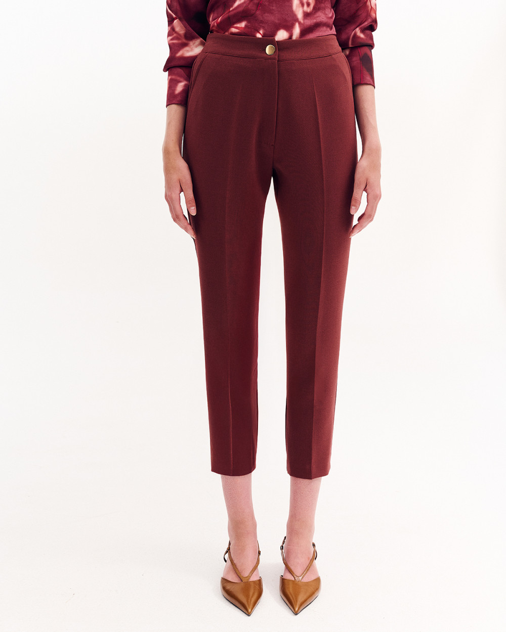 Παντελόνι cigarette με λάστιχο