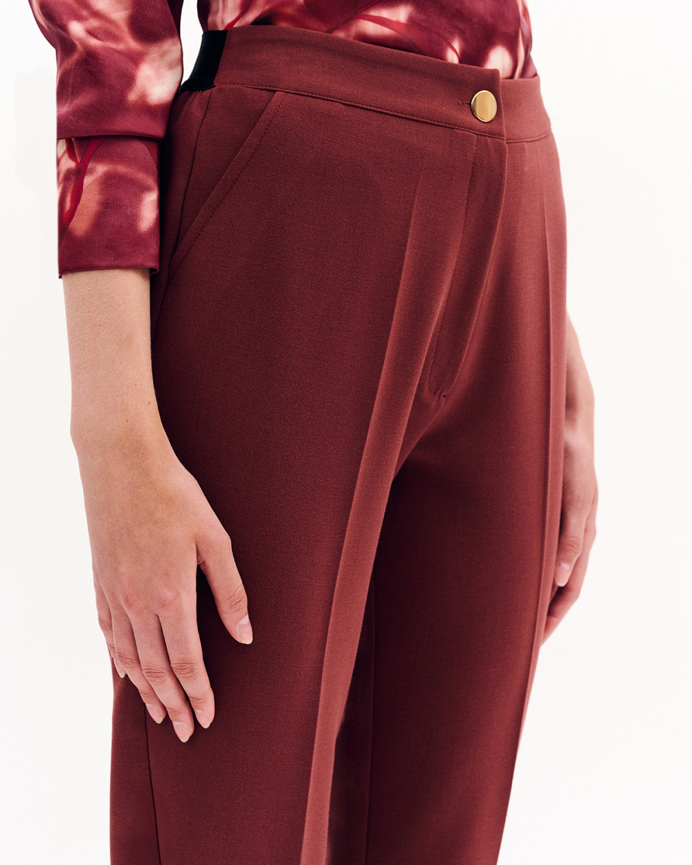 Παντελόνι cigarette με λάστιχο