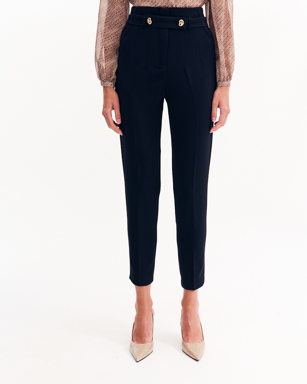 Παντελόνι cigarette ψηλόμεσο