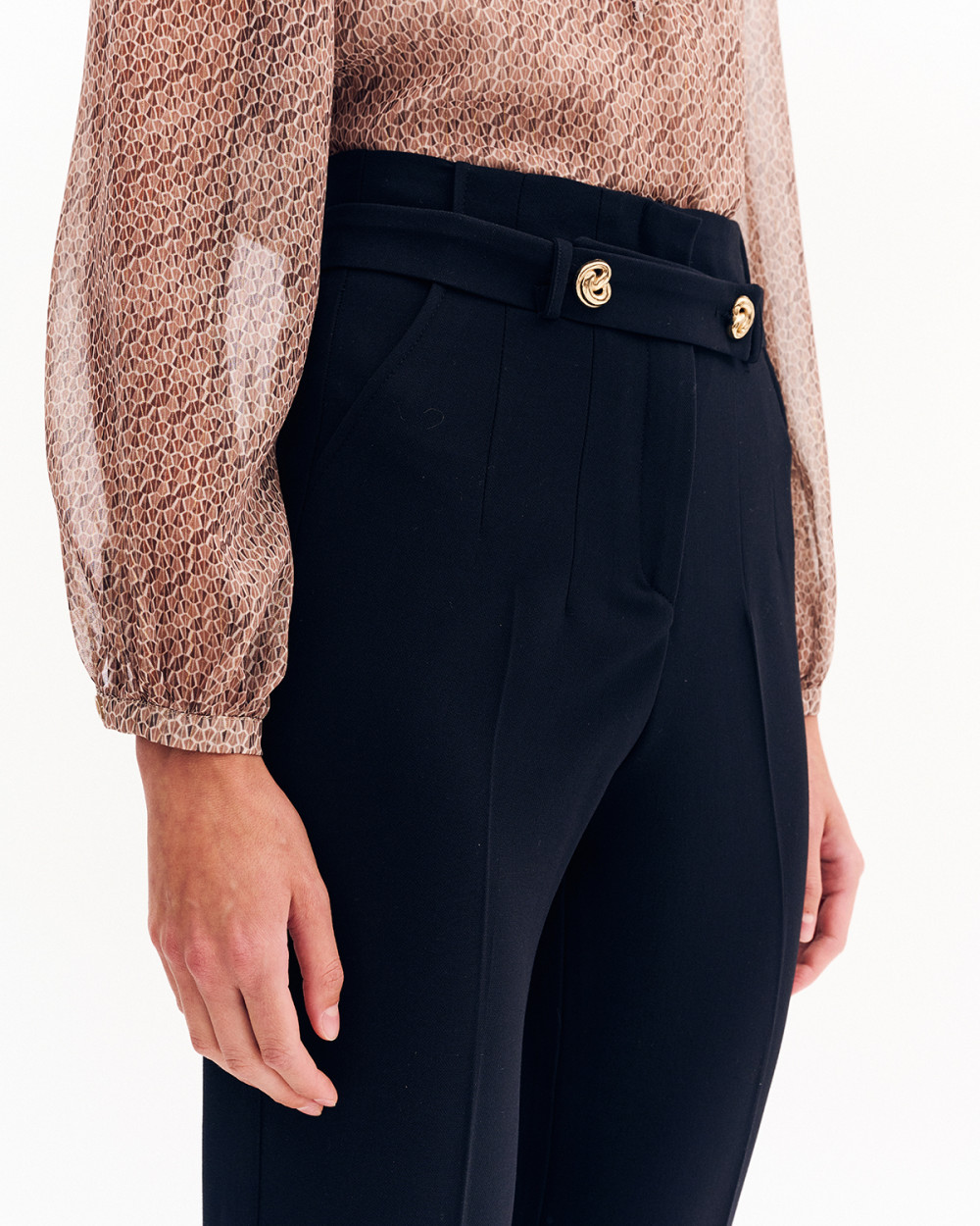 Παντελόνι cigarette ψηλόμεσο