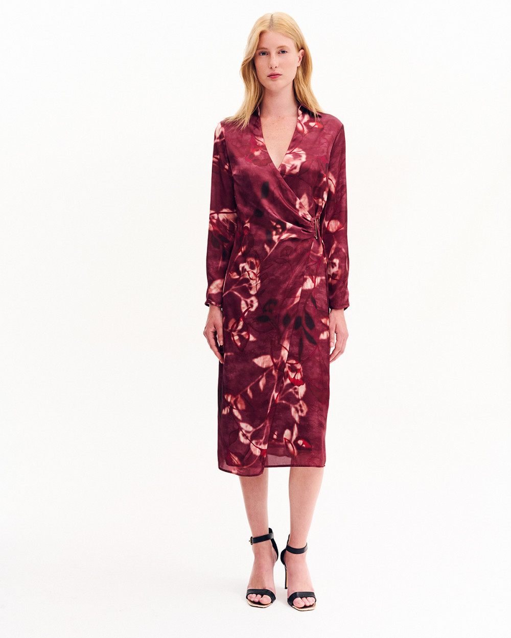 Φόρεμα satin midi φάκελος