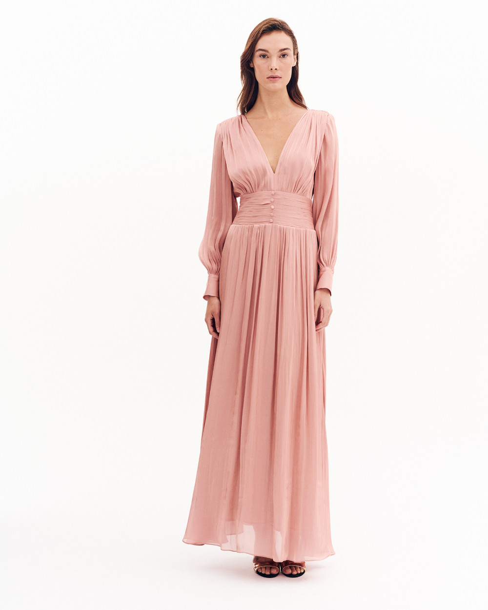 Φόρεμα satin αμπιγιέ