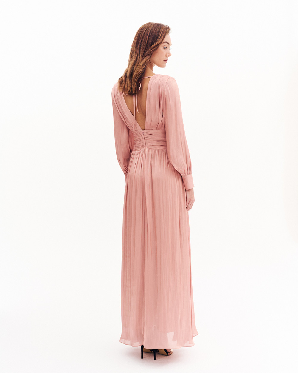 Φόρεμα satin αμπιγιέ