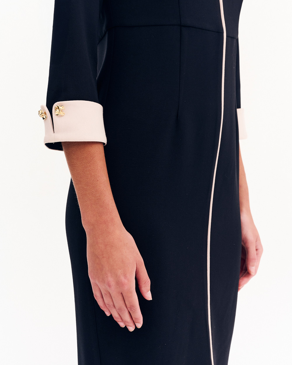 Φόρεμα pencil με 3/4 μανίκι