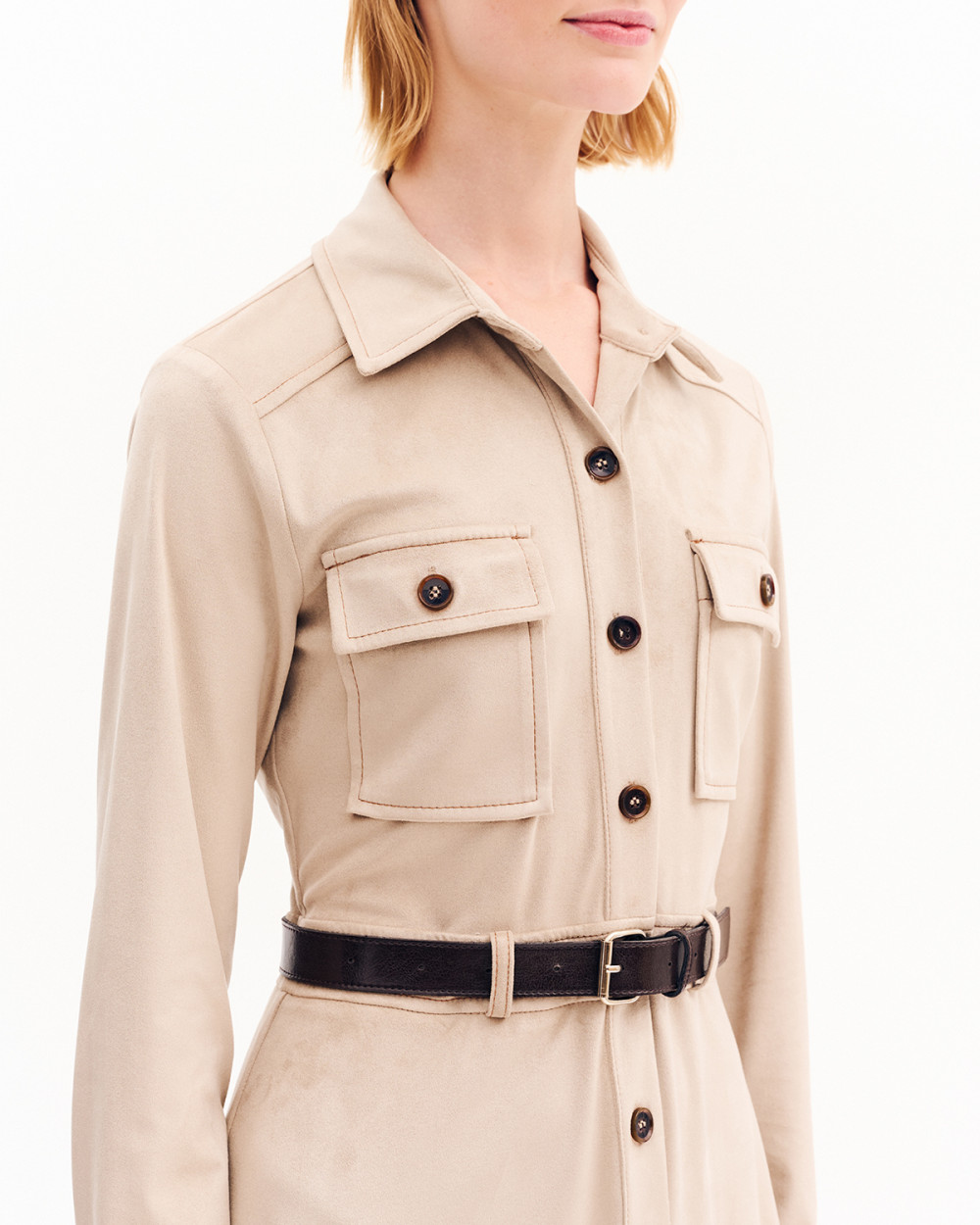 Φόρεμα σε όψη σουέντ Case Study