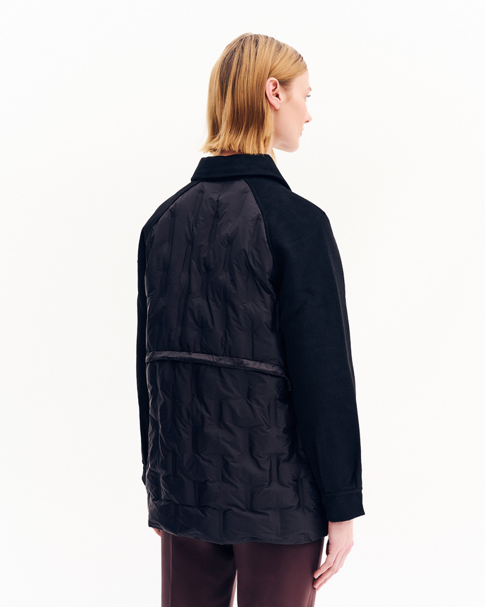 Μπουφάν με δύο υφάνσεις