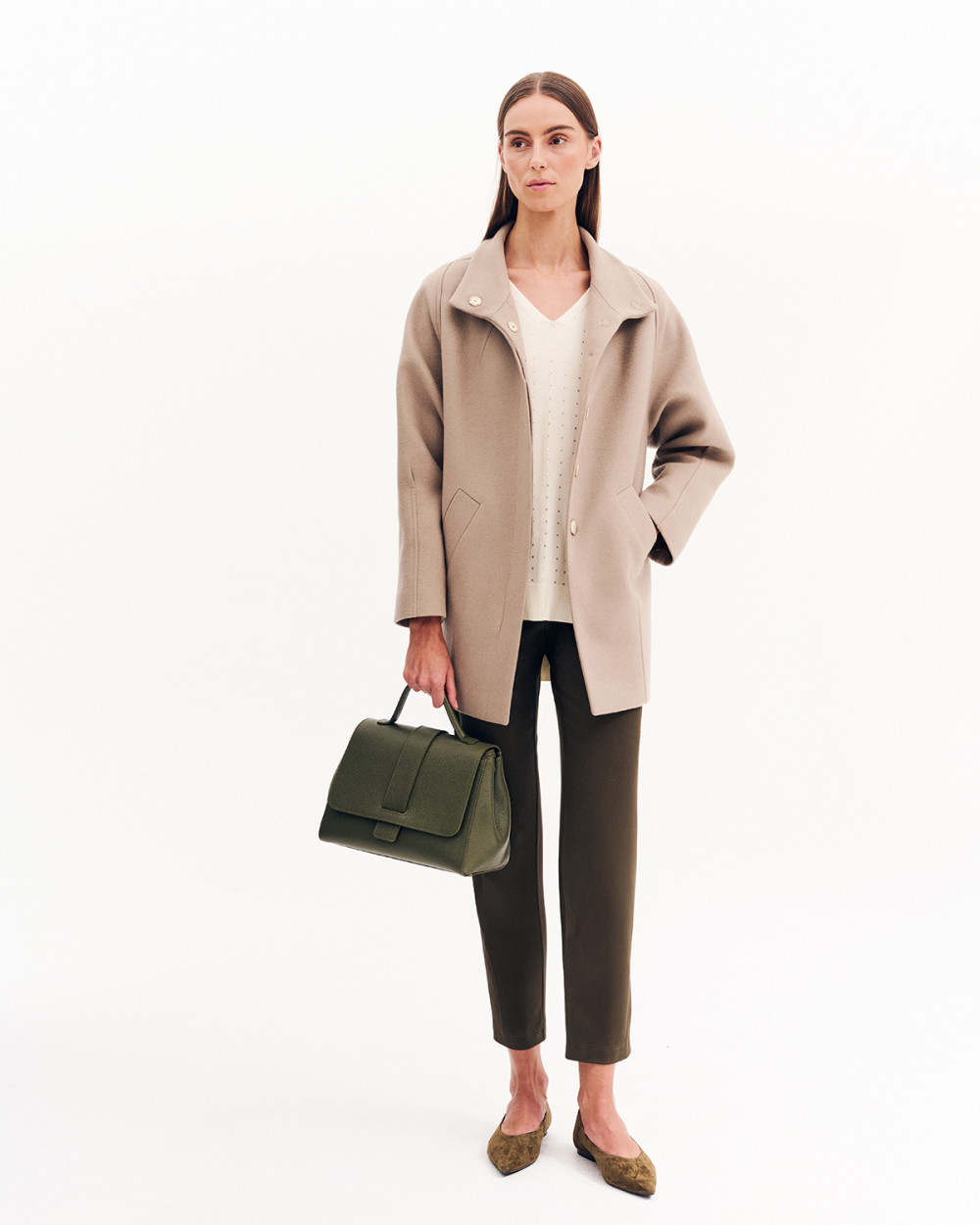 Παλτό με όρθιο λαιμό