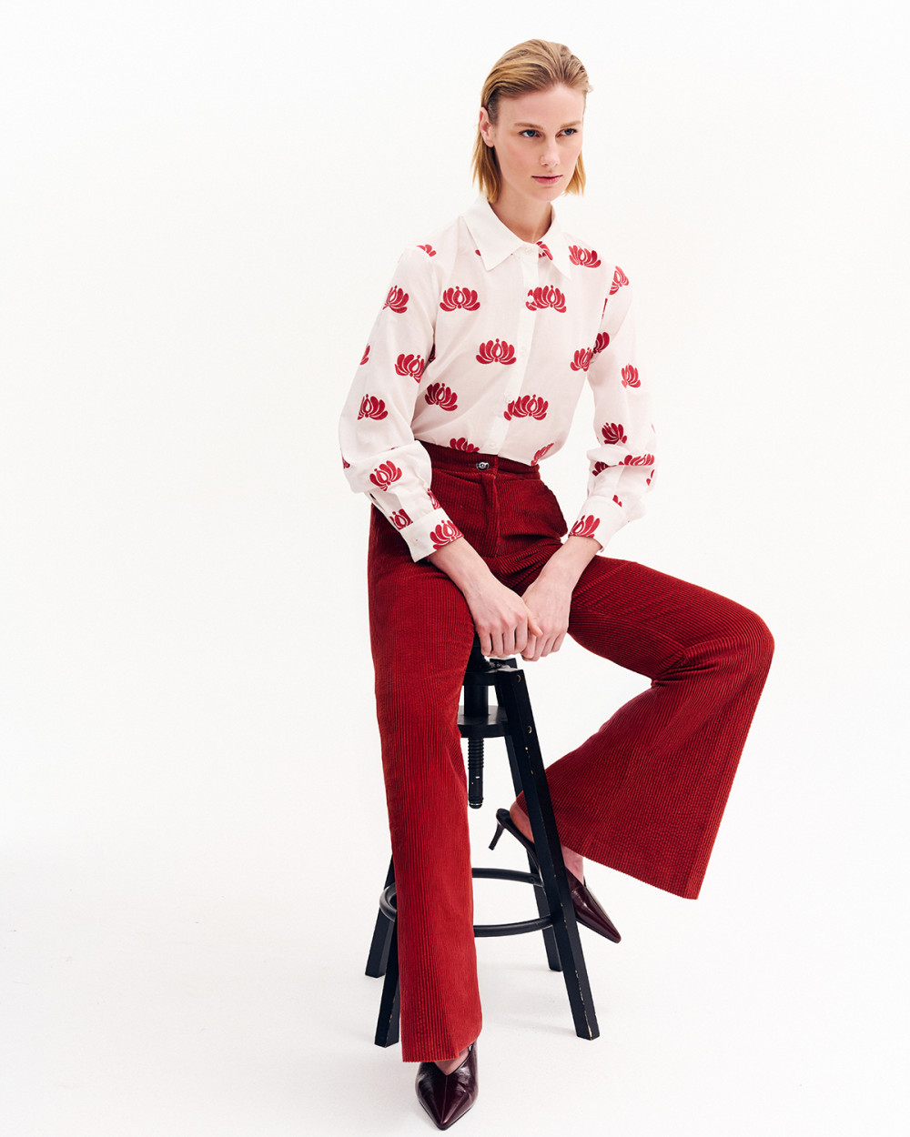 Πουκάμισο με κέντημα crop Case Study